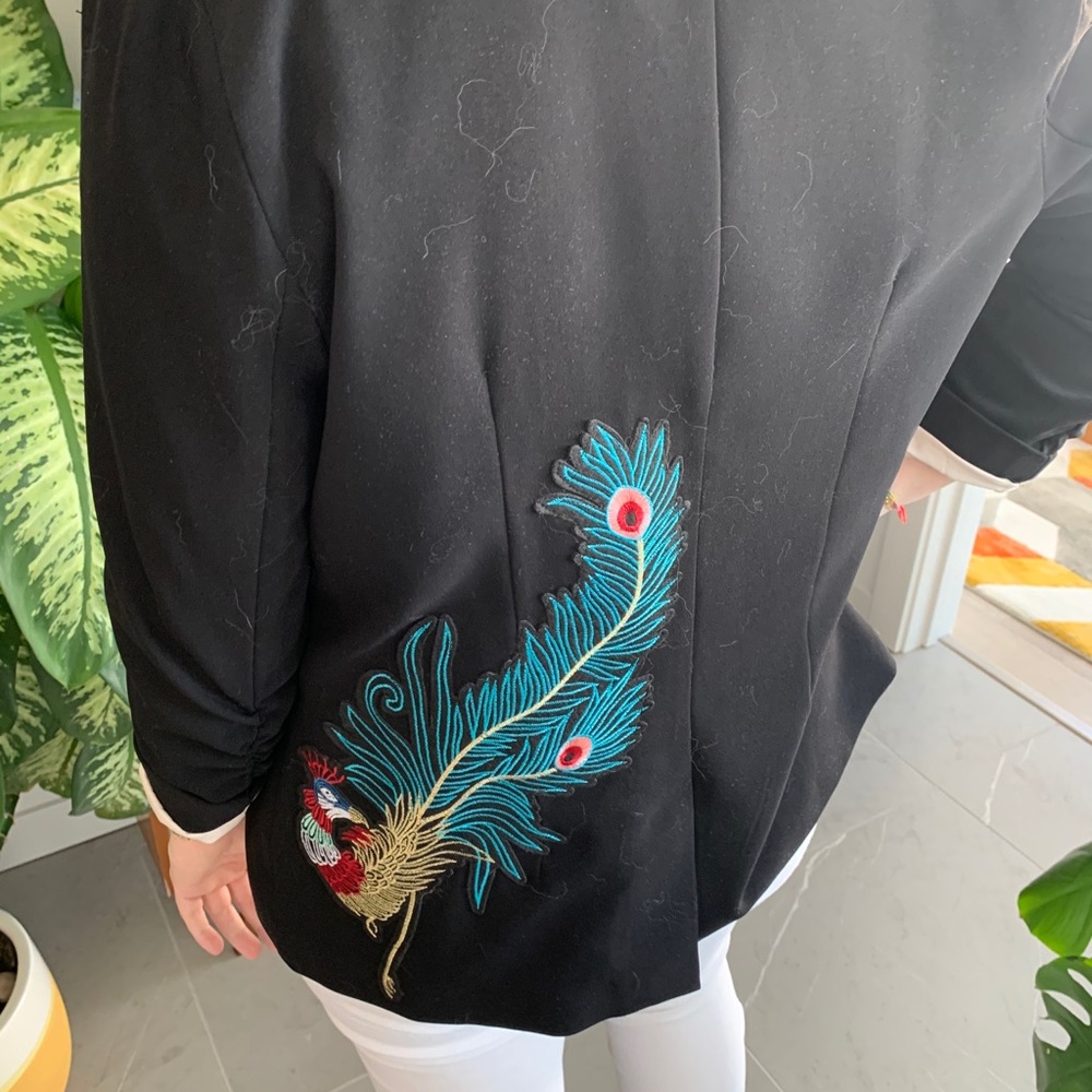 Custom Blazer Jacket With Peacock Patch - image 7